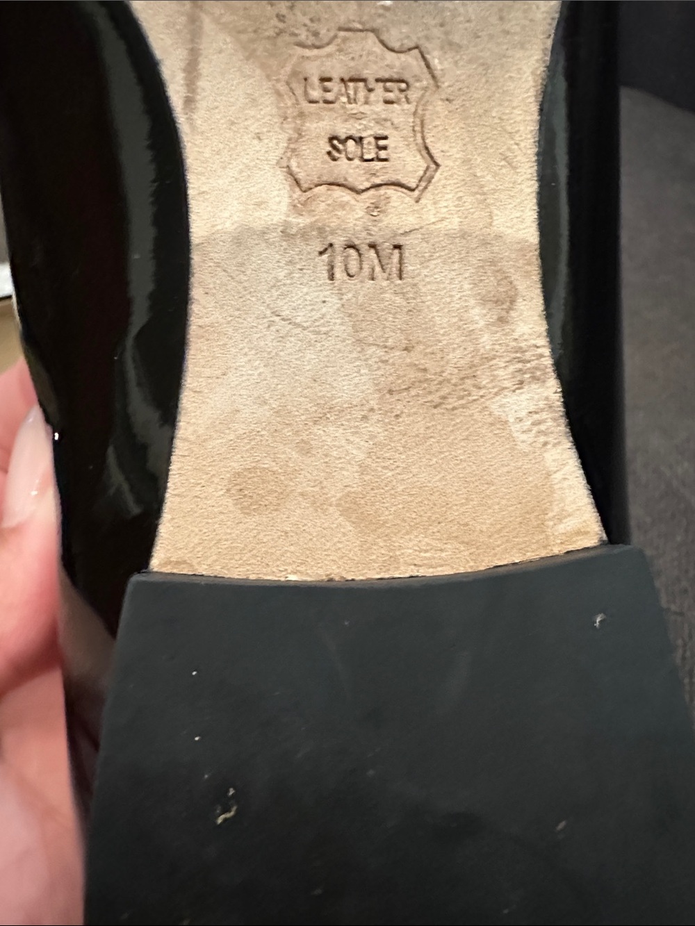 Tory Burch Black Patent Ballet Flats with Gold Logo - Picture 4 of 5
